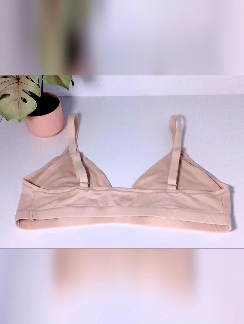 PINK Victoria's Secret Soft Nude Triangle Bralette Size XL - Picture 14 of 16